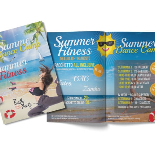 grafica brochure fitness